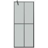 Pregrada za tuš 90 x 195 cm od tamnog kaljenog stakla | shoptok.hr