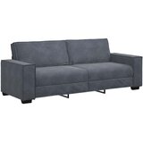  3-dijelni set sofa s jastucima, tamno sivi baršun | shoptok.hr