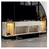 Hanah home TV polica Zenith Travertine Gold | Eponuda.com