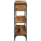  Konferencijski stol stari drvo 100x25x75 cm inženjerska drva i čelik | shoptok.hr