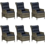  7-dijelni vrtni blagovaonski set smeđi | shoptok.hr