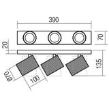  Redo 01-3406 - Spot svetiljka DELPHI 3xGU10/7W/230V crna | Eponuda.com