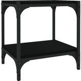 Maison Chic TV omarica - TV enota - Televizijska omarica črna 40x33x41 cm inženirski les in jeklo, (21700561) Cene