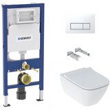 Geberit KOGEGESSD50W smyle square wc školjka s podometnim splakovalnikom duofix 458.103.00.1 Delta50 | Shoptok.si