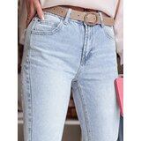 DStreet Spodnie damskie jeansowe slim fit z paskiem NEOPASS niebieskie | Shoptok.si