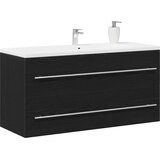 Ormarić za umivaonik u kupaonici crni hrast 100x38,5x48 cm inženjerski drvo | Eponuda.ba