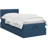 Krevet od pjene s madracem i LED-om Plava 90 x 200 cm Tkanina - Plava 90 x 200 cm Dizajn linija | shoptok.hr