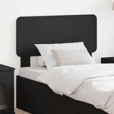 vidaXL Vzglavje z vzglavjem Črna Orehovina 100 cm Konstruiran les | Shoptok.si