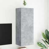  Zidni TV ormarić siva boja betona 40,5 x 30 x 102 cm drveni | shoptok.hr