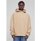 Urban Classics Men's Oversized Half Zip Hoody sand fleece sweatshirt | shoptok.hr