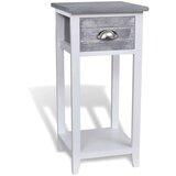  Nočna omarica z 1 predalom sivo bela, (20624095) | Shoptok.si