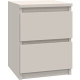 TOP E SHOP Modern Cashmere Bedside Table Malwa M2 with 2 Drawers, (21740233) | Shoptok.si