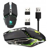  Brezžična optična 2x USB igralna miška 1600DPI LED RGB 2,4Ghz Cene