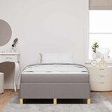  Krevetna konstrukcija Sivo-smeđa 120 x 190 cm tkanina | shoptok.hr