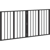  Vrata za pse 2 pcs Crna 60 x 60 cm Cinkani čelik | shoptok.hr
