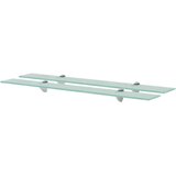 Maison Chic 2 kosi Stenske Police - Viseče police steklo 80x20 cm 8 mm, (21793372) | Shoptok.si