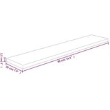 vidaXL Polica 80x20x2,5 cm neobdelana trdna hrastovina | Shoptok.si