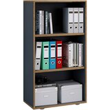 P & B PISARNIŠKI REGAL 60/110/33 cm antracit, medeni hrast | Shoptok.si
