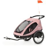 Hauck 2u1 prikolica za bicikl i dječja kolica za dvoje djece Dryk Duo Rose | shoptok.hr