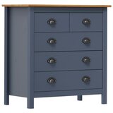 vidaXL Komoda Hill siva 79x40x80 cm trdna borovina, (20622974) Cene