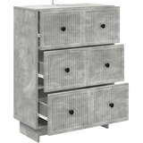  Predalna omara Betonsko siva 66 x 34,5 x 90 cm Inženirski les, (5000232407) | Shoptok.si
