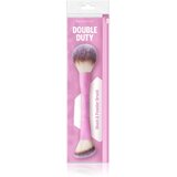 BrushArt Double Duty Blush & Powder brush čopič za rdečilo obojestranski 1 kos | Shoptok.si