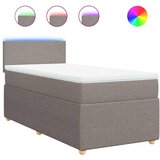 Maison Chic Box spring postelja - Vzmetna postelja z vzmetnico taupe 90x200 cm blago SL16818, (21884795) | Shoptok.si