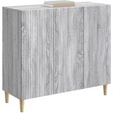  Kreveta Siva sonoma 89 x 34,5 x 80 cm Konstruirano drvo Slike