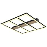  LED stropna svjetiljka Froomy (48 W, D x Š x V: 60 x 60 x 5,5 cm, Smeđa, Topla bijela) | shoptok.hr