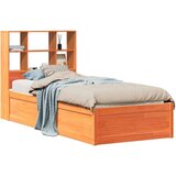 vidaXL Okvir kreveta bez madraca voštano smeđi 100x200 cm od borovine | shoptok.hr