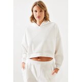 Bianco Lucci ženski duks sa kapuljačom Mbms004 60501004, beli Cene