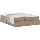  Okvir kreveta s madracem Ostalo 2 kom. Smeđa PVC Žućkastosmeđa 140 x 190 cm | Shoptok.si