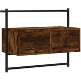 Maison Chic TV omarica - TV stojalo - Televizijska omarica stenska dimljen hrast 60,5x30x51 cm inženirski les, (21701529) Cene