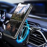 Univerzalni crni magnetni auto držač za ventilacijsku rešetku AIR OUTLET | shoptok.hr