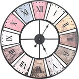  Starinski zidni sat s kvarcnim mehanizmom 60 cm XXL | shoptok.hr