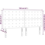  LED posteljno vzglavje temno zeleno 160x5x118/128 cm žamet, (20936152) | Shoptok.si