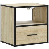 Maison Chic Stenska Nočna omarica - Nočna miza sonoma hrast 40x31x39,5 cm, (21688688) Cene