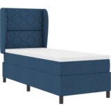 Box Spring Krevet s Madracem - Plava 80x200 cm Tkanina | shoptok.hr