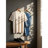 Sinsay Pamučna slim fit majica kratkih rukava Slike