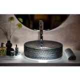 Sapho Crni stakleni okrugao umivaonik ø 39,5 cm Maragua – | shoptok.hr