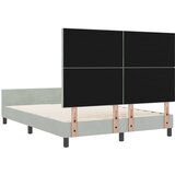  s opruga kutije Svjetlosiva 140 x 200 cm Baršun | shoptok.hr