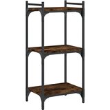 Regal za knjige s 3 razine boja hrasta 40 x 30 x 86 cm drveni | shoptok.hr