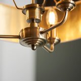  Endon 98934 - Luster na lancu HIGHCLERE 3xE14/40W/230V bela/mesing | Eponuda.com