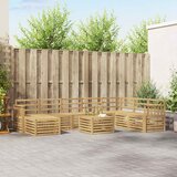  Set vanjskih sofa 9 kom. Bijela Čvrsto drvo akacije | Shoptok.si