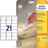 Avery Zweckform Odstranljive univerzalne etikete 63,5 x 38,1 mm Cene