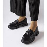 Gemre Black moccasins with a black buckle Morubio | Shoptok.si