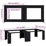 Pedestal za perilicu rublja 2 pcs Crna 64 x 55 x 32.5 cm Čelik | shoptok.hr