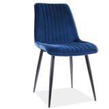  Stolica KIM - baršun - tamno plava | shoptok.hr