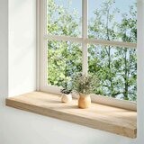  Okenske police 2 kosa neobdelana 90x30x2 cm trdna hrastovina, (5000208459) | Shoptok.si