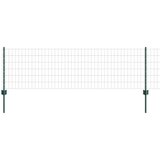 Euro ograda s postom 10 x 0,6 m Čelik premazan PVC-om Zelena | shoptok.hr
